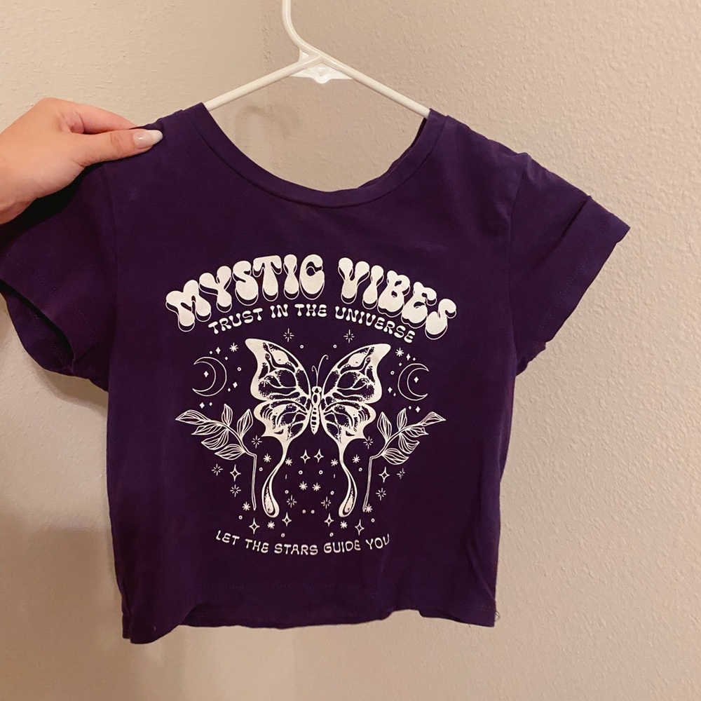 cute purple crop top